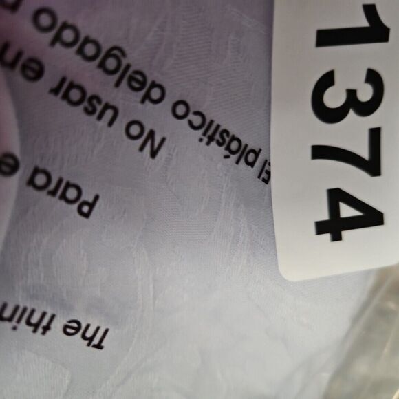 Miss Elaine Womens Sz Med Lilac Robe short lightweight sleep shirt cotton blend - Picture 11 of 11